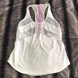 Lululemon white mesh tank